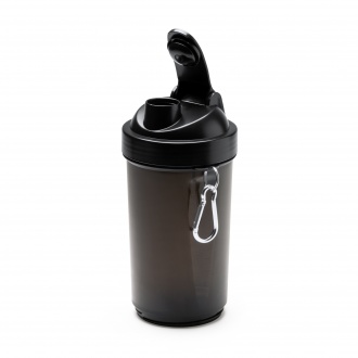 REILY - PP shaker with stainless steel stirrer and carabiner