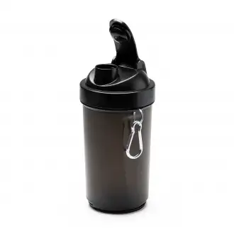 REILY - PP shaker with stainless steel stirrer and carabiner
