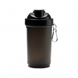 REILY - PP shaker with stainless steel stirrer and carabiner