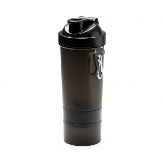 REILY - PP shaker with stainless steel stirrer and carabiner