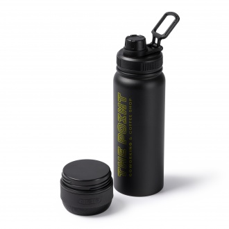 NUFRIK - Butelka termiczna (650ml) z przykręcanym głośnikiem