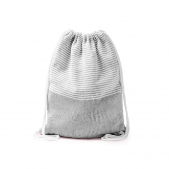 MADEIRA - Pareo/plecak sznurkowy (2w1), bawełna z recyklingu 180 g/m²