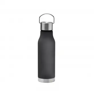 Magox - Bottle made of RPET polyester with translucent matte finish with cap, handle and stainless steel bottom.