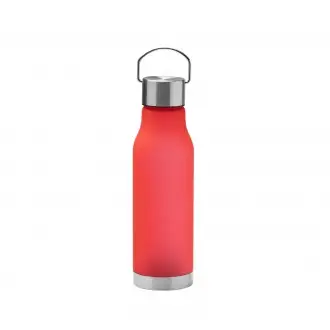 Magox - Bottle made of RPET polyester with translucent matte finish with cap, handle and stainless steel bottom.