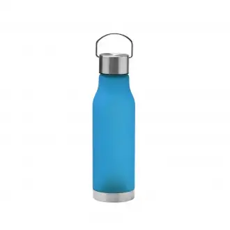 Magox - Bottle made of RPET polyester with translucent matte finish with cap, handle and stainless steel bottom.