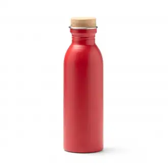  Levu - Bottle made of recycled 304 stainless steel with a matte finish and a bamboo cap. Capacity: 650 ml.