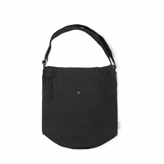 TORLA - Recycled cotton bag (240 gsm), external pocket with button closure