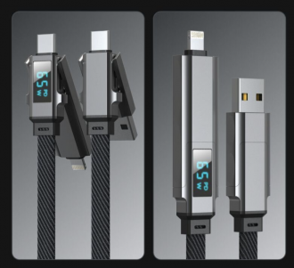 KRIS - 4 IN 1 Kabel szybkiego ładowania i transfer danych