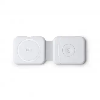 LAREDO - Foldable wireless charger for smartphones, wireless headphones and smartwatches with cable included.