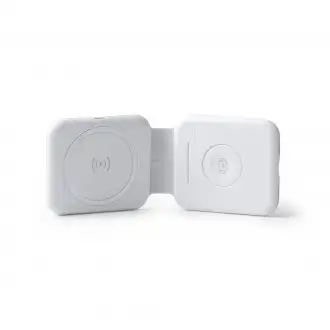 LAREDO - Foldable wireless charger for smartphones, wireless headphones and smartwatches with cable included.