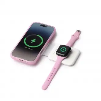 LAREDO - Foldable wireless charger for smartphones, wireless headphones and smartwatches with cable included.