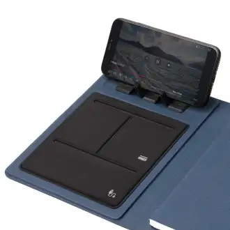 SABIX - Multifunctional folder from RPET with integrated wireless powerbank.