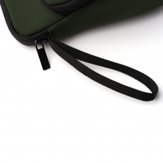 RONDA - PU leather cosmetic bag in triangular shape