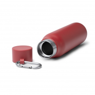 CUBEL - Termos (550ml) ze stali nierdzewnej z recyklingu z karabińczykiem