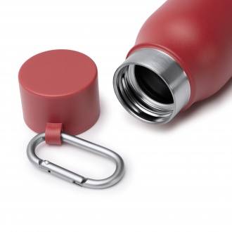 CUBEL - Termos (550ml) ze stali nierdzewnej z recyklingu z karabińczykiem