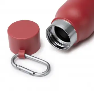 CUBEL - Termos (550ml) ze stali nierdzewnej z recyklingu z karabińczykiem