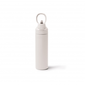 KELIS - Thermal mug (700ml) with straw with recycled stainless steel double walls