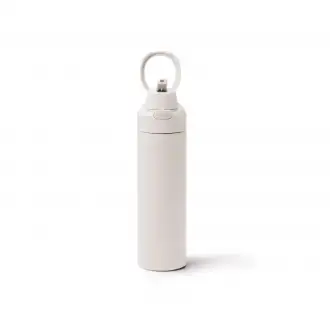 KELIS - Thermal mug (700ml) with straw with recycled stainless steel double walls