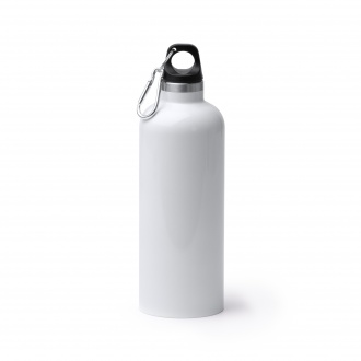 LUWAK - Bottle (550ml) with recycled stainless steel double wall, cap with carabiner
