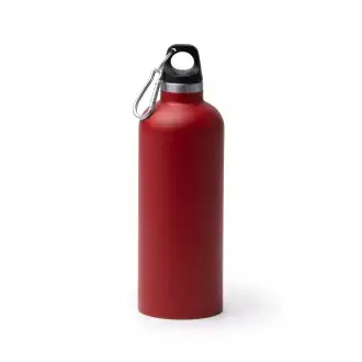 LUWAK - Bottle (550ml) with recycled stainless steel double wall, cap with carabiner