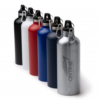 LUWAK - Bottle (550ml) with recycled stainless steel double wall, cap with carabiner