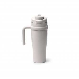 KALAM - Thermal mug (900ml) with straw, made of recycled stainless steel