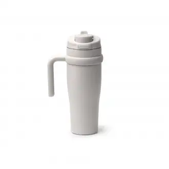 KALAM - Thermal mug (900ml) with straw, made of recycled stainless steel