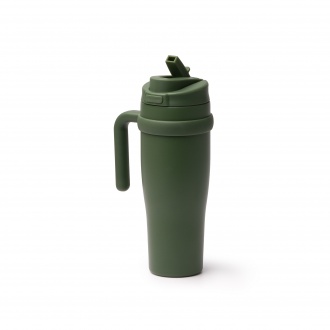 KALAM - Thermal mug (900ml) with straw, made of recycled stainless steel