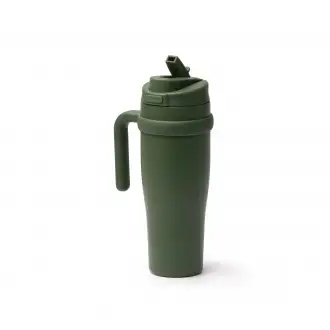 KALAM - Thermal mug (900ml) with straw, made of recycled stainless steel