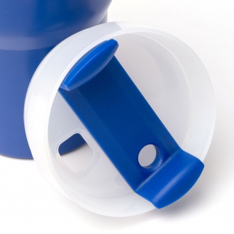 GOTEX - Recycled stainless steel thermal mug (400ml) with straw and handle