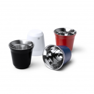 BOLUTO - Set of 2 coffee cups (80ml) made of recycled stainless steel
