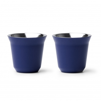BOLUTO - Set of 2 coffee cups (80ml) made of recycled stainless steel