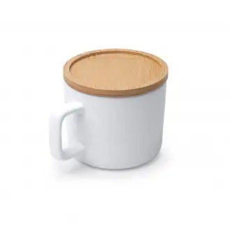 MOLOK - Ceramic mug (350ml) with bamboo lid