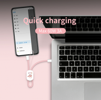 LINEA - 2in1 OTG fast charging 60W 3A & data transfer cable