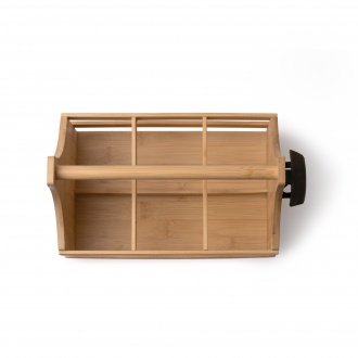 GUTI - Bamboo stand for 6 bottles with opener