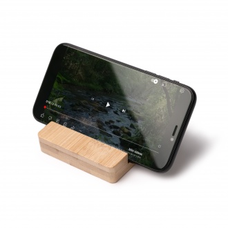 CLINTON - Bamboo smartphone holder with anti-stress keys