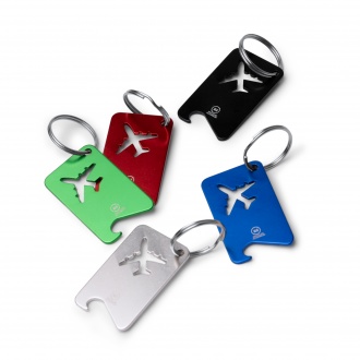 FLAPIK - Key ring with opener with aeroplane design