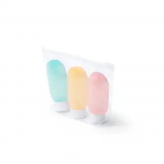 LOGAN - Set of 3 travel containers for cosmetics