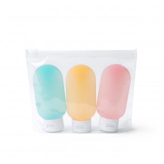 LOGAN - Set of 3 travel containers for cosmetics