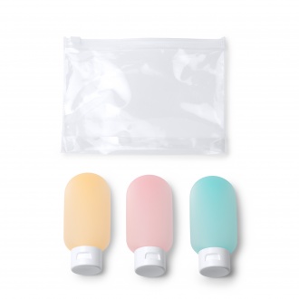 LOGAN - Set of 3 travel containers for cosmetics