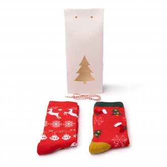 FRIZER - Set of two pairs of Christmas-style socks