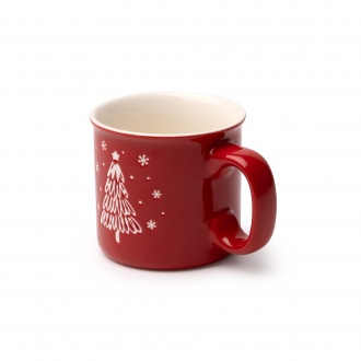 CALGARY - Ceramic mug with Christmas tree pattern