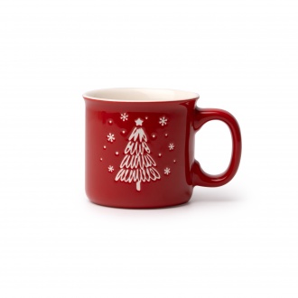 CALGARY - Ceramic mug with Christmas tree pattern