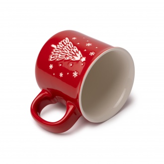 CALGARY - Ceramic mug with Christmas tree pattern