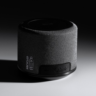 TENOR - Bluetooth speaker with 5W docking station, made of RPET fabric