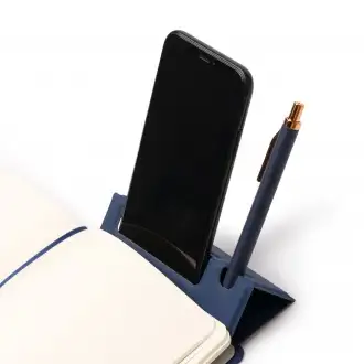 MARION - Notatnik ze składanym stojakiem na smartphone