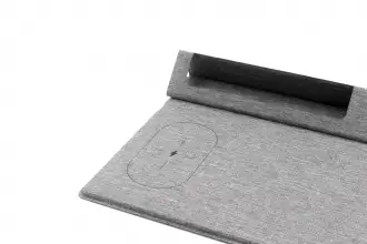 Evopad Charge Eco - Mouse pad with wireless charger & phone stand made from RPET material