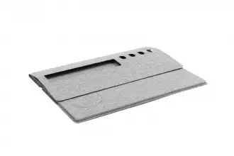 Evopad Charge Eco - Mouse pad with wireless charger & phone stand made from RPET material