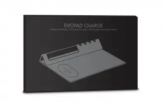 Evopad Charge Eco - Mouse pad with wireless charger & phone stand made from RPET material