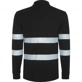 FORAN L/S - Long-sleeved polo shirt with high-visibility reflective stripes